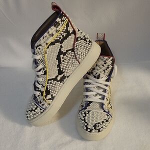 Steve Madden Men's Blue and White Sneakers